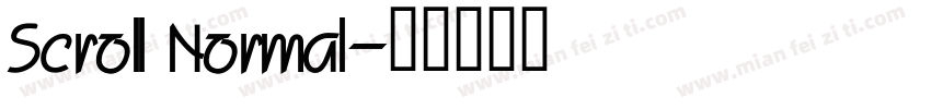 Scroll Normal字体转换